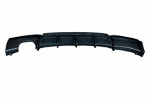 BMW 3 серия F30/F31 2012-2019 гг. Диффузор заднего бампера под односторонний двойной выхлоп V2 (для M-Sport, ABS) фото 1