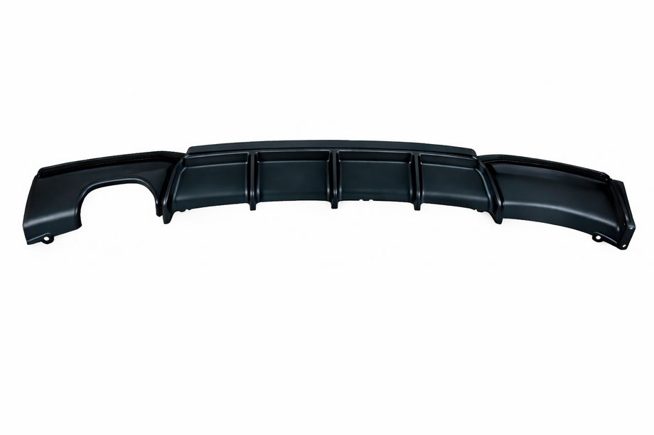 BMW 3 серия F30/F31 2012-2019 гг. Диффузор заднего бампера под односторонний двойной выхлоп V2 (для M-Sport, ABS) Image
