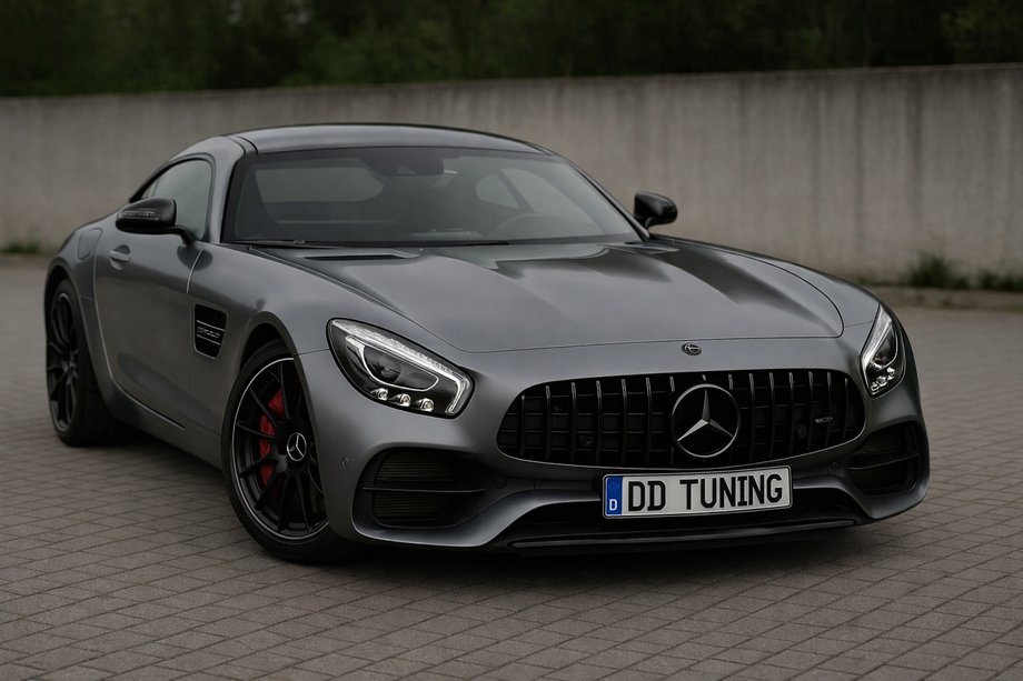 Mercedes AMG GT C190/R190 2014-2022 гг. Передняя решетка GT Panamericana Black (2014-2017) Фото 1