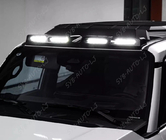 Toyota Land Cruiser Prado 250 2023- гг. Козырек лобового стекла с LED (Белый) фото 1