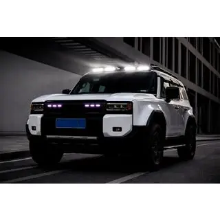 Козырек лобового стекла с LED (Белый) фото 3