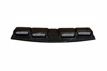 Toyota Land Cruiser Prado 250 2023- гг. Козырек лобового стекла с LED (Черный) фото 3