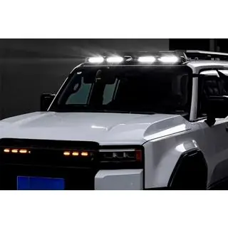 Козырек лобового стекла с LED (Черный) фото 2