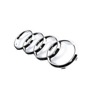 Передняя эмблема Audi хром (285 x 100 мм) фото 2