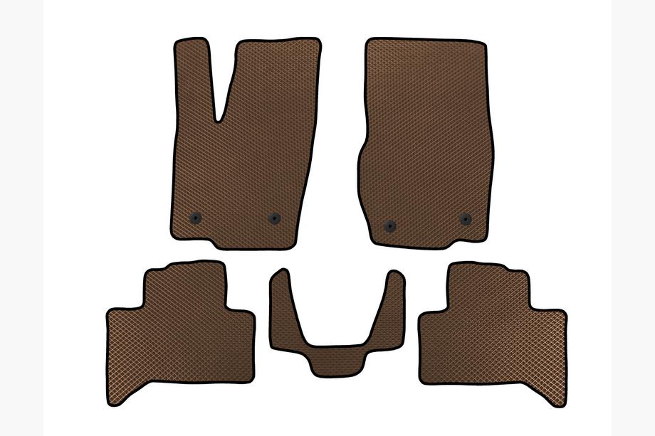 Toyota Land Cruiser Prado 250 2023- гг. Коврики EVA (Коричневые) Image