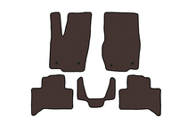 Toyota Land Cruiser Prado 250 2023- гг. Резиновые Коврики Carsuit (Коричневые) фото 1