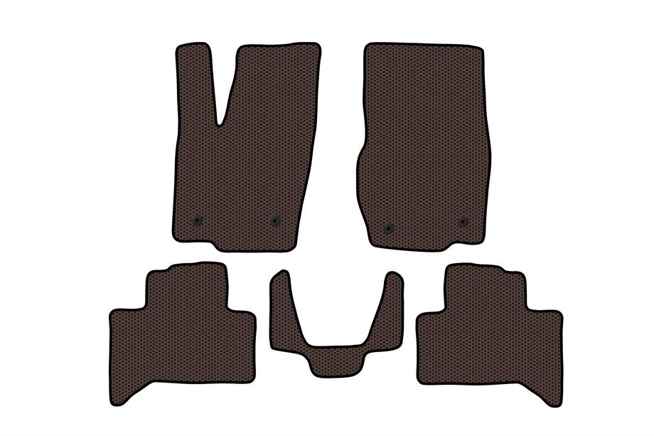 Toyota Land Cruiser Prado 250 2023- гг. Резиновые Коврики Carsuit (Коричневые) Image