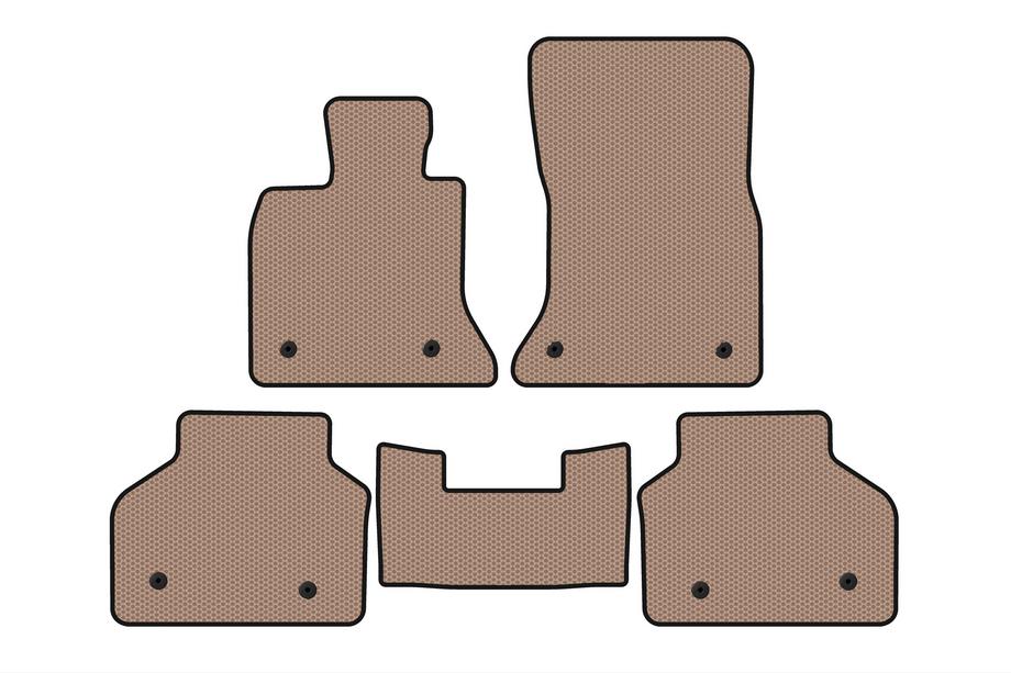 BMW 5 серия F07 2009–2017 гг. Резиновые Коврики Carsuit (Бежевые) Image