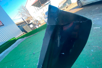 Mercedes Sprinter W907/W910 2018- гг. Уценка Передний Лип-спойлер DPT (Черный Глянец) фото 2