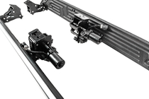 Toyota Land Cruiser 200 2007-2021 гг. Боковые электрические пороги (2016+, 2 шт., алюминий) фото 6