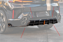 BMW XM G09 2022- гг. Диффузор заднего бампера AE (Карбон) фото 4