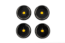 KIA Колпачки в диски 60/56 мм (Чёрные с хромом, 4 шт.) фото 4