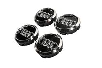 Audi Заглушки в диски 60/58 мм (Черные с хромом, 4 шт.) фото 2