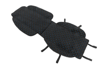 Накидка на сиденье (1 шт., чёрная с синей строчкой) фото 2