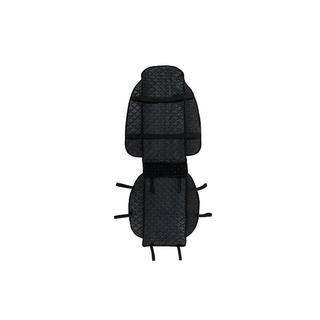 Накидка на сиденье (1 шт., чёрная с синей строчкой) фото 3