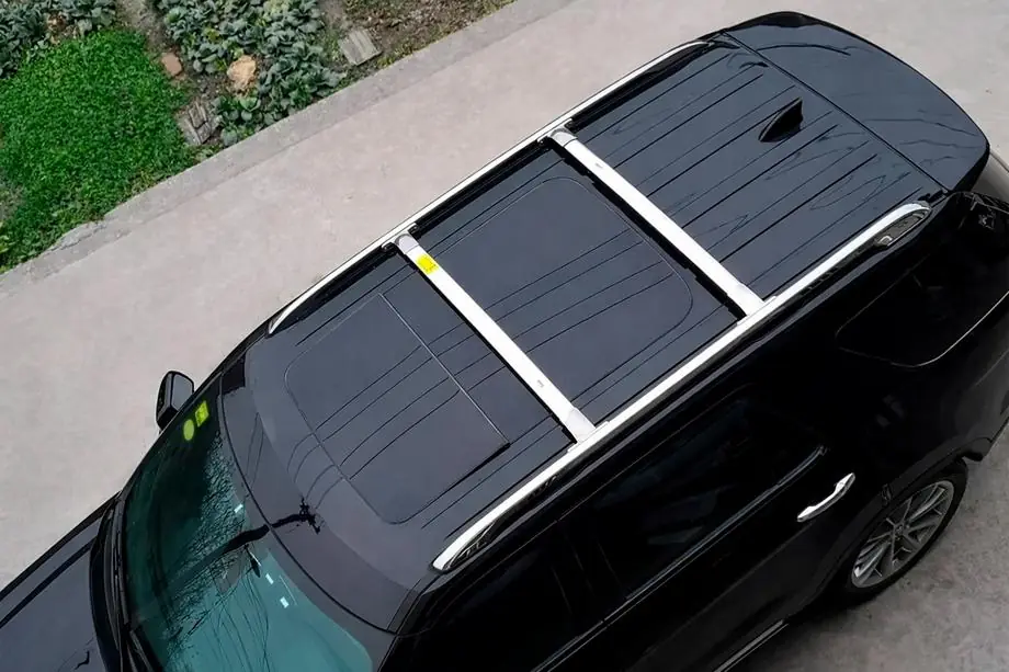 Ford Explorer 2011-2019 гг. Багажник (поперечины) на интегрированные рейлинги OEM (2016-2019, 2 шт) Фото 1