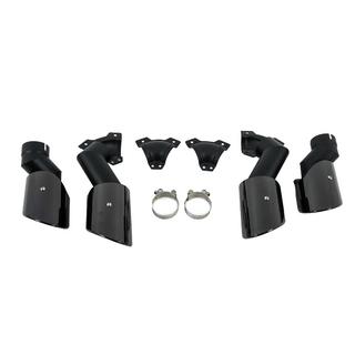 Насадки на глушитель V2 Black в стиле X5M F95 фото 2