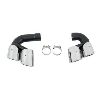 Насадки на глушитель V1 Silver в стиле X5M F95 фото 2