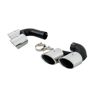 Насадки на глушитель V1 Silver в стиле X6M F96 BMW X6 G06 2019–2027 гг. фото 3
