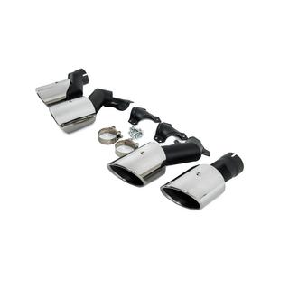 Насадки на глушитель V2 Silver в стиле X6M F96 BMW X6 G06 2019–2027 гг. фото 3