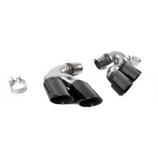 Насадки на глушители V1 Black в стиле X6M F96 фото 4