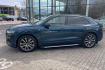 Audi Q8 2018- гг. Боковые пороги Maya V1 (2 шт., алюминий) фото 1