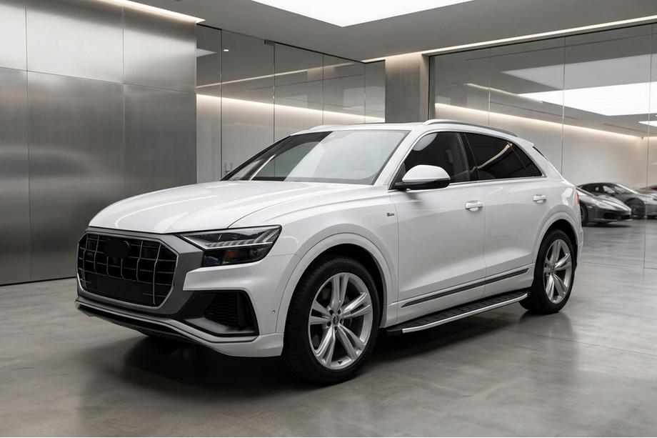 Audi Q8 2018- гг. Боковые пороги Fullmond (2 шт., Алюминий) Фото 1