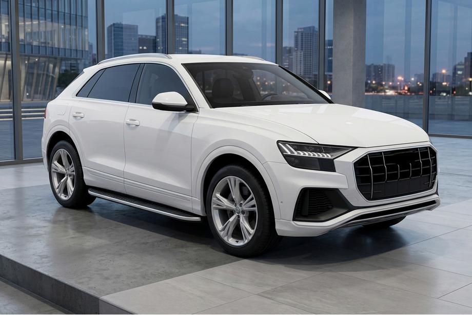 Audi Q8 2018- гг. Боковые Подножки Tayga Grey (2 шт., Алюминий) Фото 1
