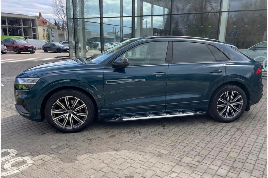 Audi Q8 2018- гг. Боковые пороги Sunrise (2 шт., алюминий) Фото 1
