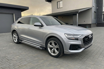 Audi Q8 2018- гг. Боковые пороги Rainbow (2 шт., алюминий) фото 1