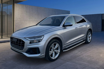 Audi Q8 2018- гг. Боковые Подножки Duru (2 шт., Алюминий) фото 1