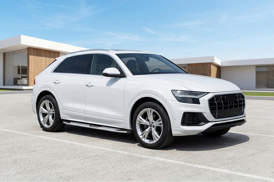 Audi Q8 2018- гг. Боковые Подножки Mevsim Grey (2 шт., Алюминий) Фото 1
