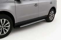Geely Emgrand X7 2011- гг. Боковые пороги OEM (Без крепежа, 2014+) фото 1