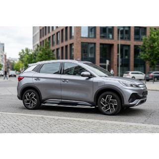 Боковые пороги Tayga V2 (2 шт., Алюминий) BYD Atto 3 2021- гг. фото 1