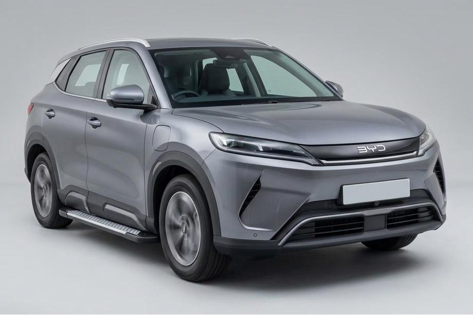 BYD Atto 2/Yuan Up 2024– гг. Боковые пороги Allmond Grey (2 шт., алюминий) Фото 1