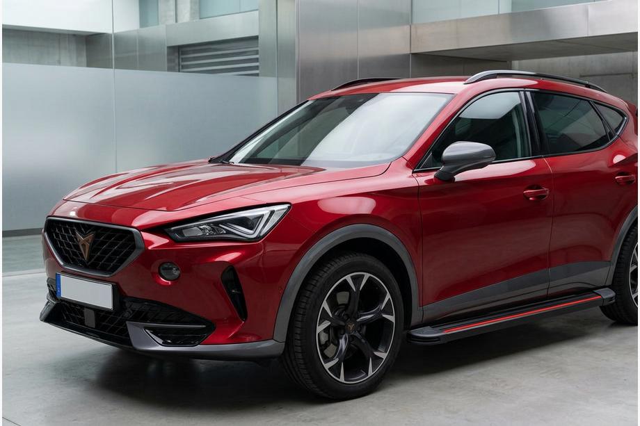Cupra Formentor 2020- гг. Боковые пороги Maya Red (2 шт., алюминий) Фото 1