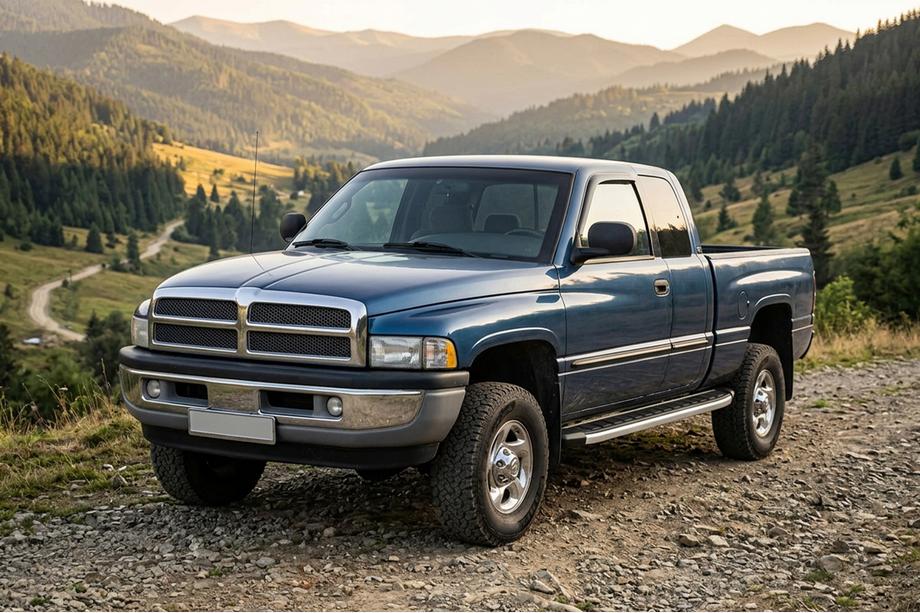Dodge RAM (BR/BE) 1994–2002 гг. Боковые пороги Fullmond (2 шт., Алюминий) Фото 1