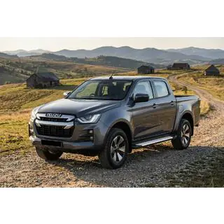Боковые пороги Allmond Grey (2 шт., алюминий) Isuzu D-Max 2019- гг. фото 1