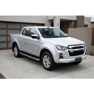 Боковые пороги Tayga Grey (2 шт., алюминий) Isuzu D-Max 2019- гг. фото 1