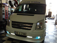 Накладка на передний бампер (2006-2014, DRL, с решеткой) фото 4