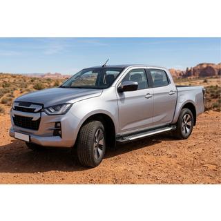Боковые пороги Line (2 шт., алюминий) Isuzu D-Max 2019- гг. фото 1