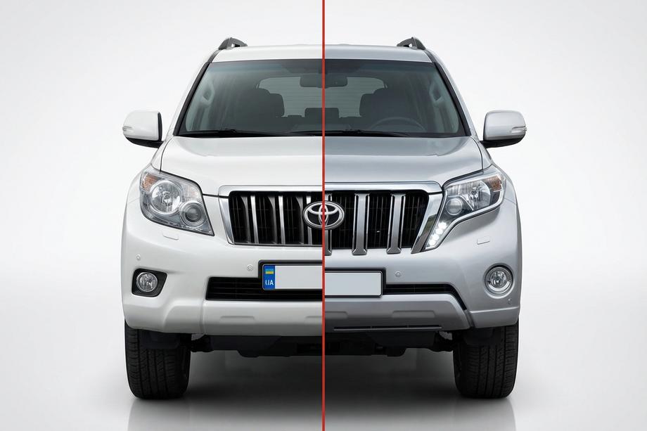 Toyota Land Cruiser Prado 150 2009-2023 гг. Комплект рестайлинга с 2009-2013 на 2013-2017