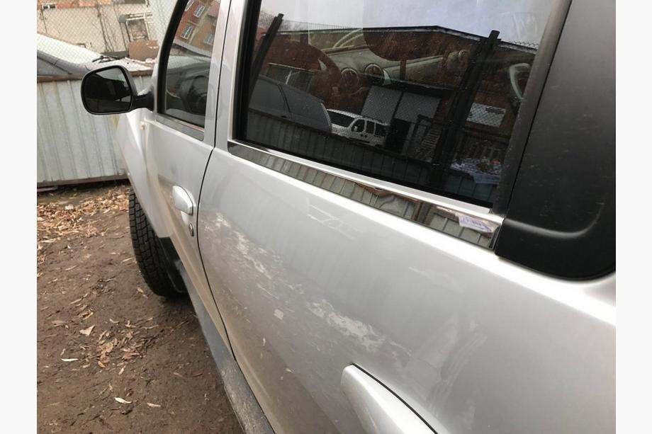 Nissan Terrano 2014- гг. Молдинги на стекла (4 шт, нержавейка) Image