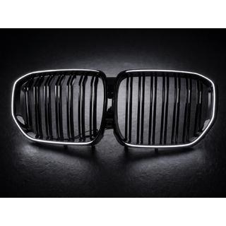 Ноздри BMW M-Look LED (2019-2022, черный глянец)