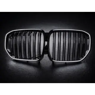 Ноздри BMW M-Look LED (2019-2022, черный глянец) фото 4