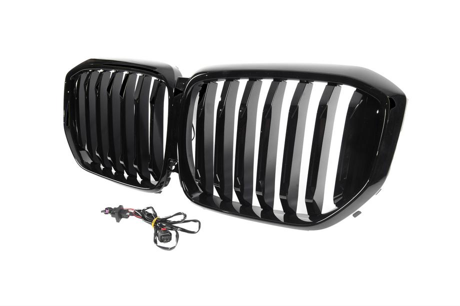 BMW X5 G05 2019–2026 гг. Ноздри 1 Bar LED (2023+, чёрный глянец) Фото 7