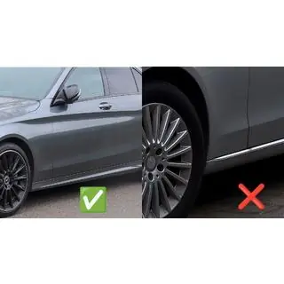 Передние брызговики Premium (для AMG-Line, 2 шт.) фото 2