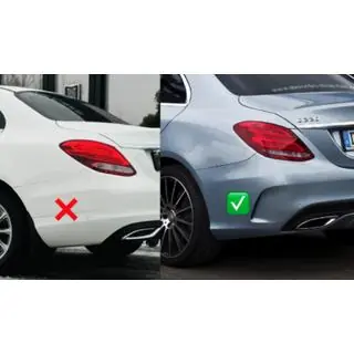 Задние брызговики Premium (для AMG-Line, 2 шт.) фото 2