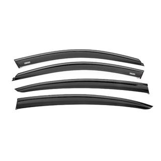 Ветровики с чёрным молдингом Niken Luxury (4 шт) BMW 5 серия G30/G31 2017-2023 гг. фото 1