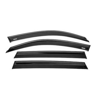 Ветровики с чёрным молдингом Niken Luxury (4 шт) BMW X5 G05 2019–2026 гг. фото 1